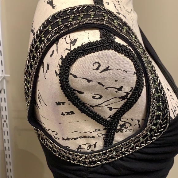 Bebe Black One Shoulder Top-size XS - Picture 5 of 9